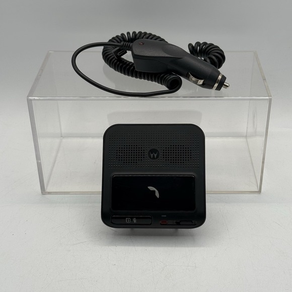 Motorola T325 Bluetooth Universal Car Speakerphone Hands Caller ID W/DC Adapter‎ - Picture 1 of 9